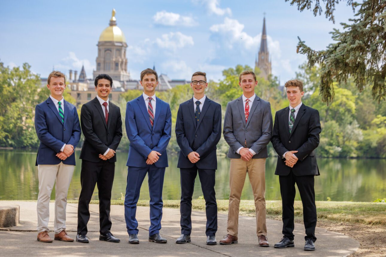 Seminarians walking